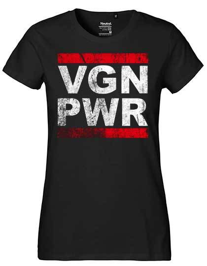 VGN PWR T-SHIRT (WOMEN) - [organic & fairtrade] (5237727100973)