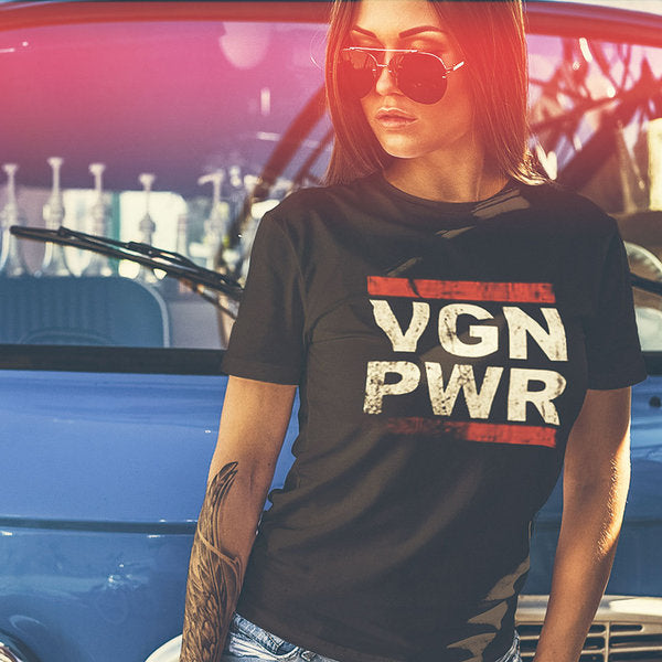 VGN PWR T-SHIRT (WOMEN) - [organic & fairtrade] (5237727100973)