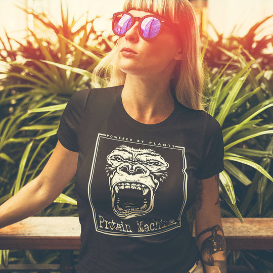 PROTEIN MACHINE T-SHIRT (WOMEN) - [organic & fairtrade] (8327861174539)