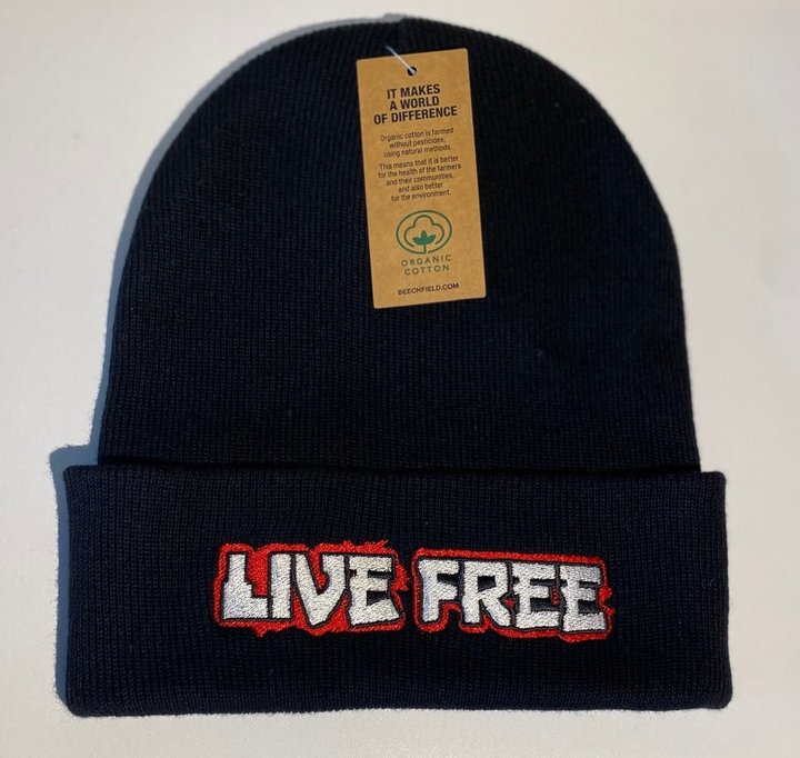 LIVE FREE BEANIE [Organic] (8394447683851)