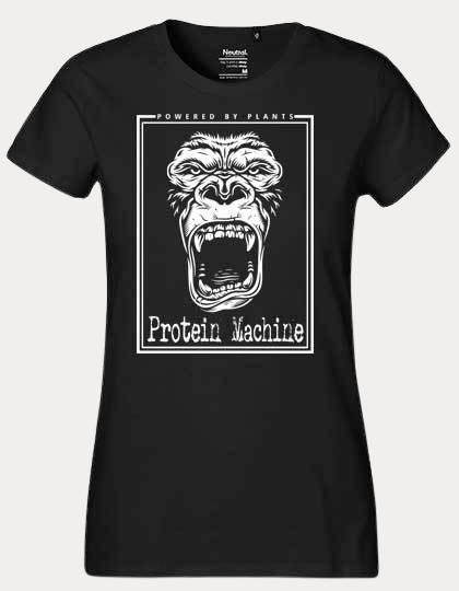 PROTEIN MACHINE T-SHIRT (WOMEN) - [organic & fairtrade] (8327861174539)