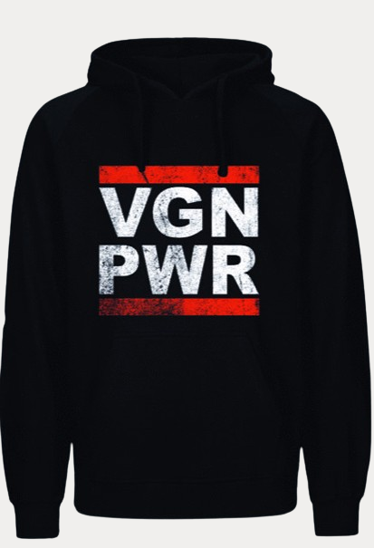 VGN PWR HOODIE (unisex) - [organic & fairtrade] (8328387625227)