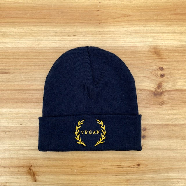 VEGAN -live for something or die for nothing- [blue] BEANIE (8326768132363)