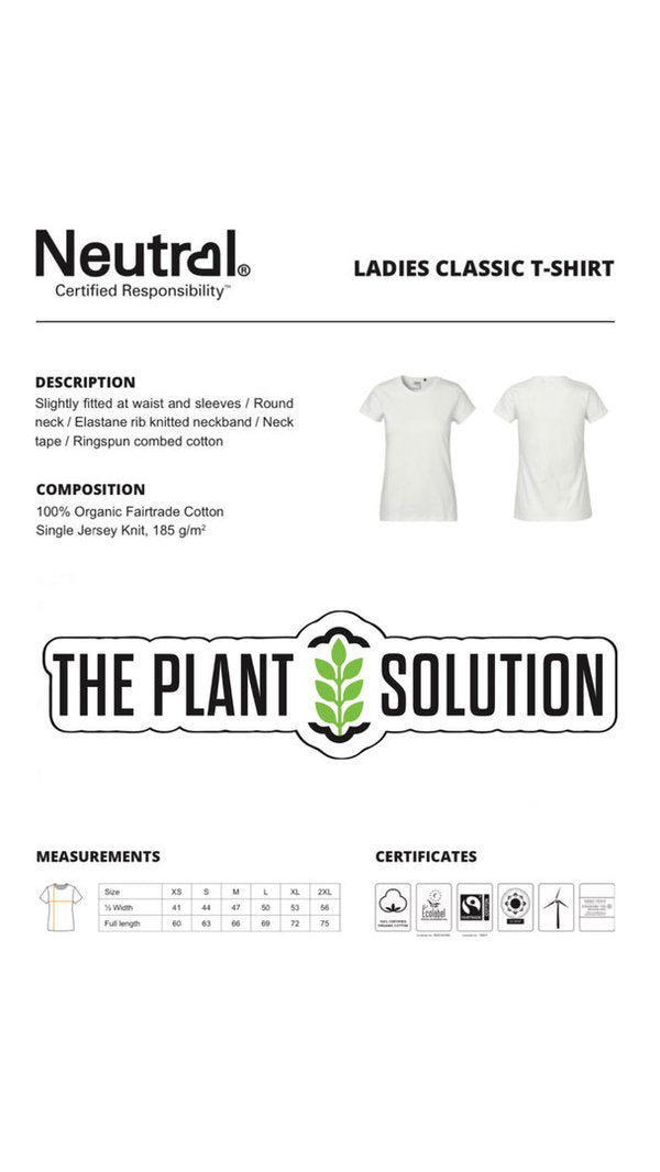 VEGANISM T-SHIRT (WOMEN) - [ORGANIC & FAIRTRADE] (8326754730251)