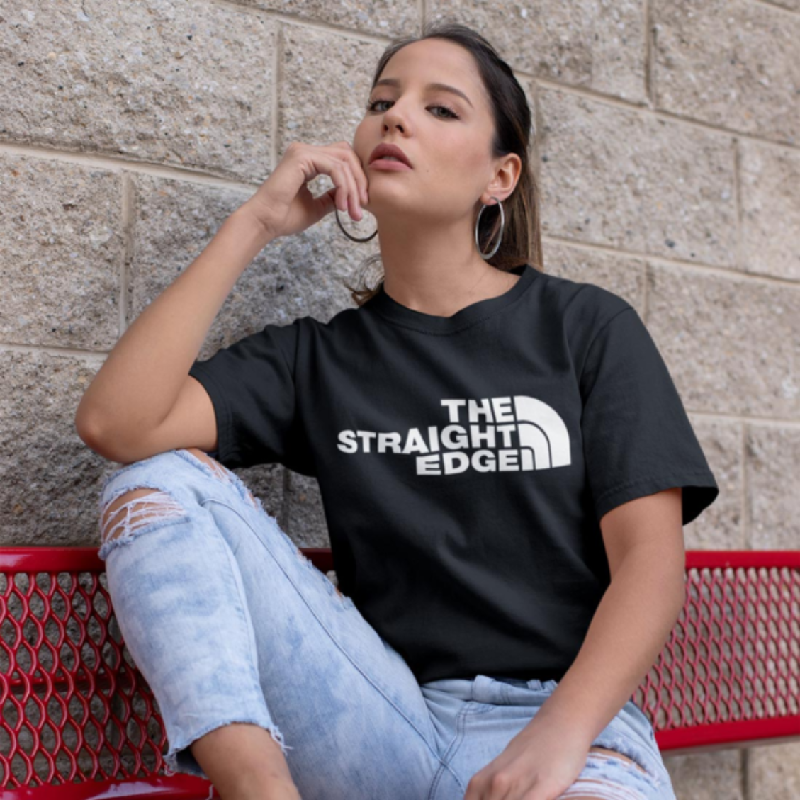 THE STRAIGHT EDGE (UNISEX) SHIRT - [organic & fairtrade] (5237662941229)