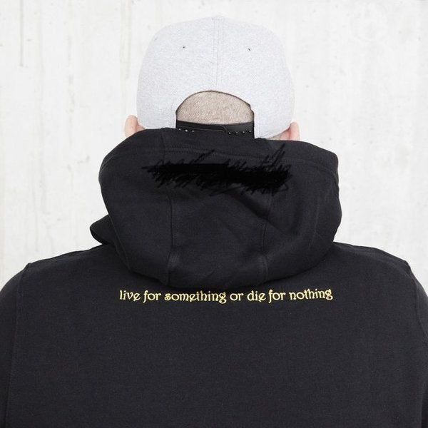 VEGAN-live for something.....- HOODED SWEATER (UNISEX) - [organic & fairtrade] (8326767870219)