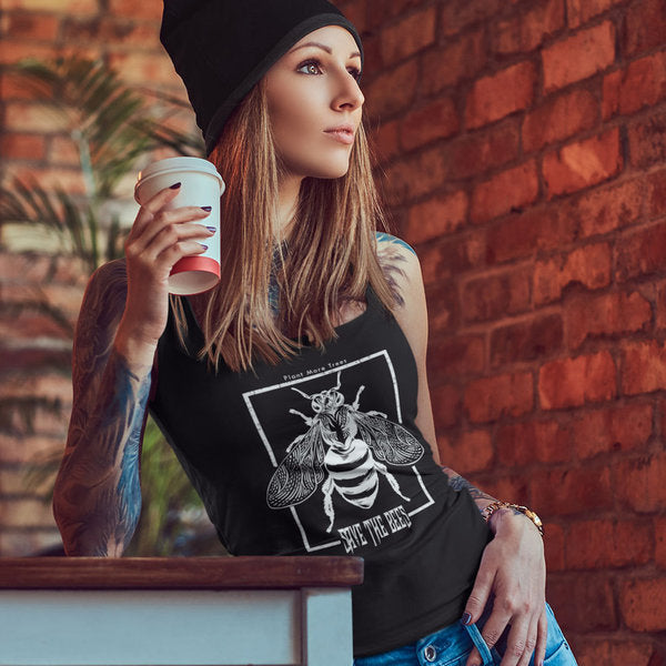 SAVE THE BEES TANK-TOP (WOMEN) - [organic & fairtrade] (8326753747211)