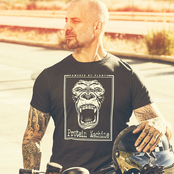 PROTEIN MACHINE T-SHIRT (MEN) - [organic & fairtrade] (8326766821643)