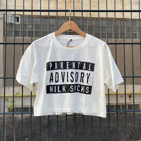 MILK SUCKS - CROPPED T-SHIRT (WOMEN) - [organic & fairtrade] (8326768296203)