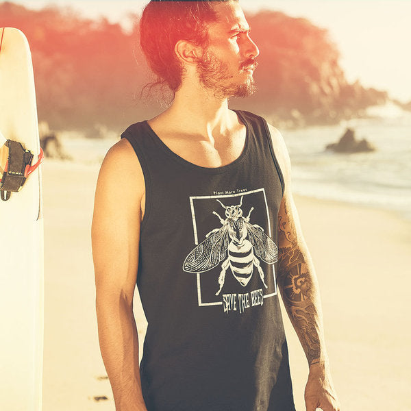 SAVE THE BEES TANK TOP (MEN) - [organic & fairtrade] (8326766625035)