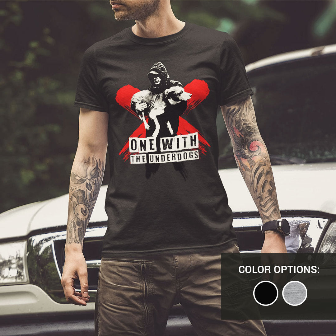 ONE WITH THE UNDERDOGS T-SHIRT (MEN) - [organic & fairtrade] (8326766788875)
